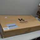 40" Mini Flodable Spring Rebounder Trampoline for Adults, Small Exercise Trampoline for Indoor Workout and Fitness, Purple Resistance Band Included, Max Load 330 LBS