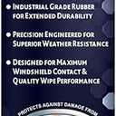 Rain-X 830220 WeatherArmor Beam Wiper Blades, 20 Inch Windshield Wipers (Pack of 1), Automotive Replacement Windshield Wiper Blades With Industrial Grade Synthetic Rubber Squeegee