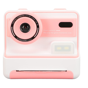 Kids Camera Instant Print Camera, 1080P HD 48MP Kids Print Camera with 2.4 Inch Screen, 16X Digital Zoom, Selfie Digital Camera for Toddler (Pink)