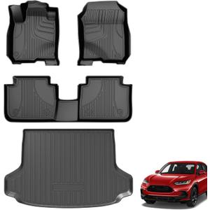 for 2026 HRV Floor Mats: All Weather Floor Mats & Cargo Liner Custom Fit 2023-2025 2026 Honda HRV (Include Hybrid) & Acura ADX 2025-2026: Anti Skid 1st & 2nd Row & Trunk Mat for HR-V Accessories