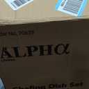 Alpha Living 6 Pack - Disposable Chafing Dish Buffet Set, Half Size Pans, Welded Body Food Warmers for Parties, Fuel Cans Complete Set, Warming Trays