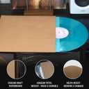 TAKMORK 12-Inch Blank LP Vinyl Record Jackets, 350gsm Heavyweight Kraft Cardstock Album Covers with 4mm Spine, No Center Hole, for DIY & Storage, Brown, 20pcs