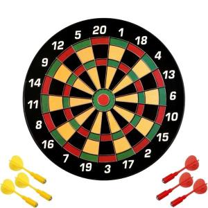 Magnetic Dart Board w/ 12 Darts, Toys for Boys Age 8-12, Safe Indoor Outdoor Games for Kids 8-12, Teen Gifts for 6 7 8 9 10 11 12 13 14 Year Old Boys Girls (13.5"W x 14.5"H)