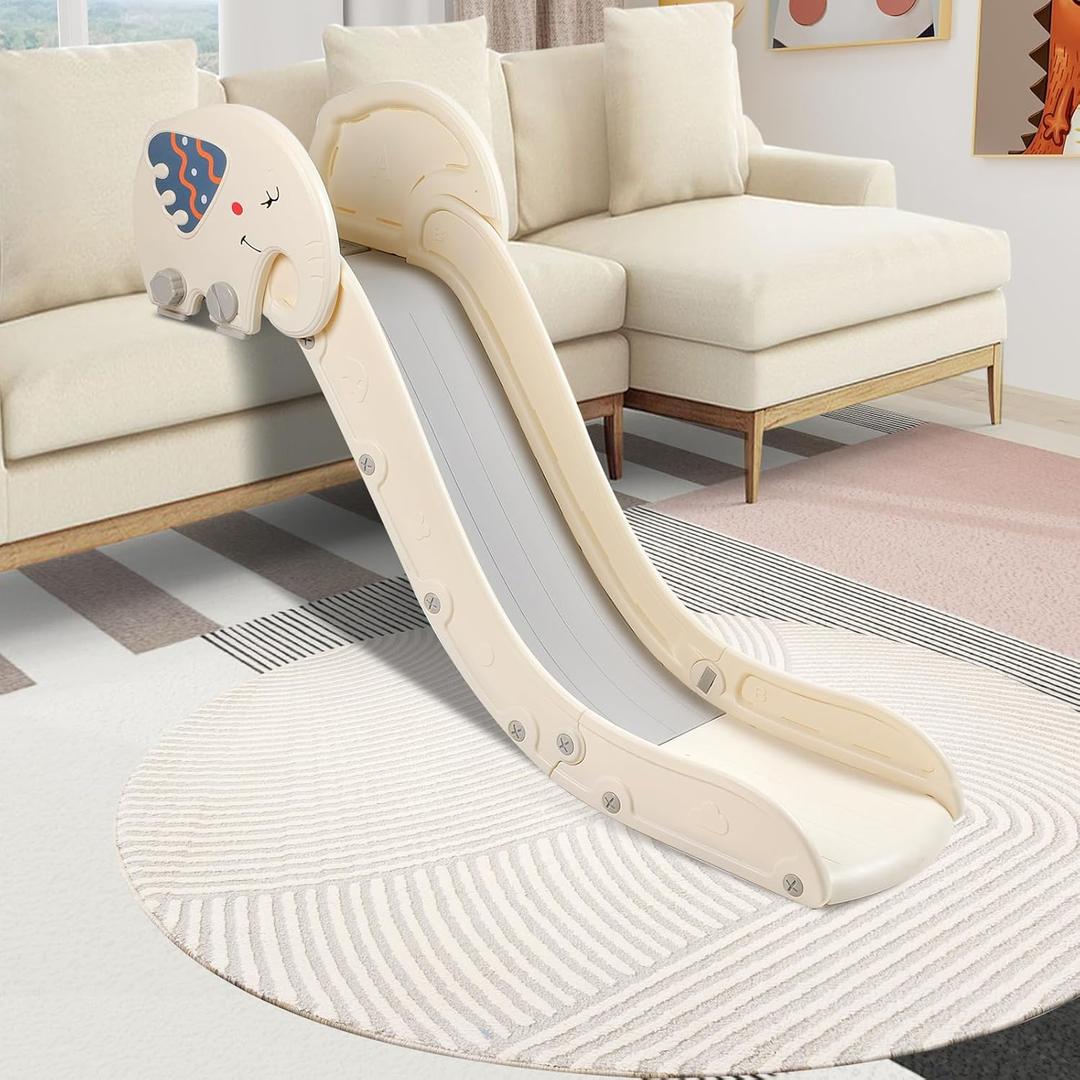 Indoor Couch Slide for Toddlers 1-3, Baby Toddler Slide Indoor, Kids Slide | Add-on for Modular Play Couches, Indoor Playset for Sofa Bed Stair, Secure Guardrail, Gentle Slope, Extended Buffer Zone, Color: Small, 5.11"L x 15.74"W x 35.43"H