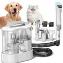 Dog Grooming Vacuum & Pet Grooming Vacuum, pet Grooming Vacuum for Dogs & Dog Grooming Clippers, 3.3L Dust Cup Dog Brush Vacuum with 6 Pet Grooming Tools for Shedding Pet Hair, Home Cleaning