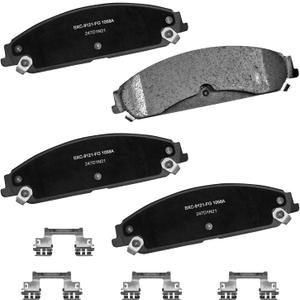 Bendix Premium SBC1058A Ceramic Front Brake Pads for Chrysler 300 2019, Dodge Challenger 2020-2019, Charger 2021-2019