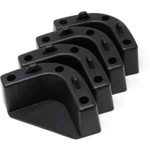 JSP Manufacturing Boat Marine Cooler Mounting Kit for Yeti Igloo Engle Coleman (Set of 4) Black or White