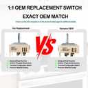 EBF62174907 Infinite Control Switch Replacement for LG Range Surface Element Replaces EBF62174902, EBF62174904 PER001-12LG D PER001-12S D