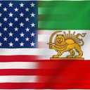 America and Old Iran Flag with Lion Sun Crown Flag 3X5FT, American Iranina Friendship Flags, Large National Banners, Vivid Color and Fade Proof,Canvas Header and Double Stitched with Brass Grommets, Indoor, Outdoor, Gifts. (Z-Old-I-US, 3x5ft)