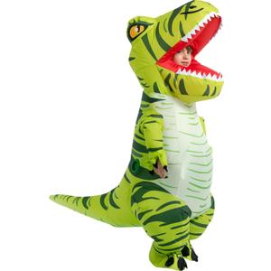 RQUXMT Blow Up Trex Costume,Inflatable Costumes for Kids,Inflatable Dinosaur Costume,Halloween Costumes for Boys/Girls (8-10YRS)