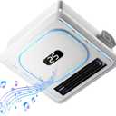 BSEED Bathroom Exhaust Fan with Bluetooth Speaker & Heater, 1800W Dual-Heat, 230 CFM, 3CCT+5-Color RGB Light, Negative Ion, Wall Control, 13*13inch