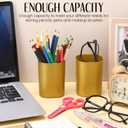 Weekgrat 50 Pack Pencil Holder Cups for Desk Organizer, Gold
