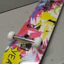 WhiteFang Skateboards for Beginners, Complete Skateboard 31 x 7.88, 7 Layer Canadian Maple Double Kick Concave Standard and Tricks Skateboards for Kids and Beginners, Pink Fantasy