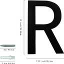 BetLight Large House Letter- 12 Inch High Rustproof Stainless Steel Distinguished Home Address Letter-Floating Designed Building Address Letter for the Modern Home/Letter R