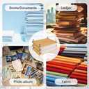 Book Press, Wooden Bamboo Flower Press Machine, Portable Book Binding Kits for Handmade Bookbinding, Manual Paper Press (11.6 x 7.9 Inch - 3 Floor), Double Layer