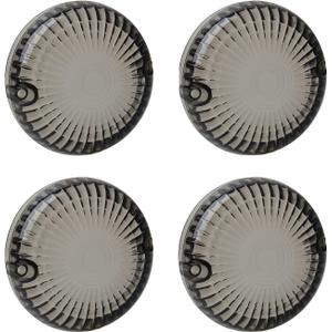 NTHREEAUTO 4PCS Smoked Turn Signals Lens Cover Front Rear Lenses Compatible with Yamaha V-Star V-Max Virago 250 650 750 Road Royal Star