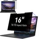 IPROKKO Magnetic Laptop Privacy Screen 16 Inch for 16:10 Aspect Ratio, Removable 16" Anti Glare Blue Light Spy Protector Monitor Filter Shield Compatible with HP Dell Xps Acer Asus Samsung Lenovo ThinkPad Envy Computer