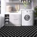 Elffloor Peel and Stick Floor Tile: 10 PCS Black Waterproof Vinyl Flooring, 11.8 in11.8 in Self-Adhesive Floor Tiles Stickers for Bathroom, Kitchen, Classroom, Bedroom