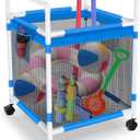 ANGAR Pool Float Storage, 150 Gallons Pool Toy Storage Bin (32" L x 35" W x 32" H), Pool Float Toy Holder With 360 Wheel, Pool Float Storage Organizer For Noodles, Toys, Floats, Towels