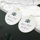 Babys First Christmas Ornaments 2025 Babies First Christmas Ornament Baby's 1st Ornament for Boys Girls Round Ceramic Decoration with Gift Box&Ribbon (2.9" (New Baby-green Christmas Tree)