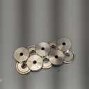 Neosmuk Magnets with Screws,130lbs+ Heavy Duty Rare Earth Neodymium Mounting Magnets with Holes, Countersunk Round Disc Industrial Magnets for Wall Mounting, 10 Pack (Silver)