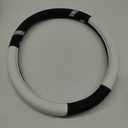 Steering Wheel Cover for Women Leather Universal Steering Wheel Cover for Car 15 inch (White)