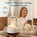 LEVOIT Humidifiers for Bedroom, 4.2L Top Fill for Large Room with 42H Runtime, Dishwasher Safe Design Easy to Clean, 21dB Quiet Cool Mist for Baby, Plants, Night Light, Essential Oil Diffuser, White