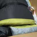 3 Inch Memory Foam Camping Mattress, Dual Layer Thick Sleeping Camp Pad for Car Tent Cot, Roll-Up Portable Glamping Floor Bed for Guests Sleepover (Full: 75*54*3", Avocado Green)