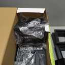 Dynaming 6 Pack Solar Post Cap Lights Outdoor with Flickering Flame Light, Fence Post Solar Lights Fit for 4x4 5x5 6x6 Vinyl/Wooden Posts, High Brightness SMD LED Lighting Decor for Garden Deck Patio (Black)