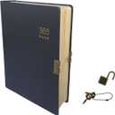Journal With Lock And Keys, Locks Diary, 365 Blank Pages & A5 Size (8.5x5.9inch), Vintage Hardcover Notebook, Perfect For Women, Men, Sketch, Planner Organizer