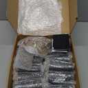 Maitys 4 Inch Round Solid Furniture Legs Furniture Wooden Replacement Chair Feet Dresser Sofa Couch Legs Table Cabinet Footstool DIY Projects for Home (Black,24 Pcs)