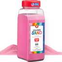 Hygloss Colored Sand for Crafts  3 lb Bottle, Pink  Vibrant Colorful Fine Sensory Play Sand Art Kits for Kids  Classroom Activities for Children 3 4 5 6 7 8 9 10 11 12  Safe for Ages 3+