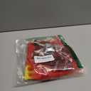 2 Pcs Halloween Fire Costume Included Hairy Headband Flame Wig Textured Tie for Men Women Cosplay Party Supplies