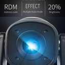 SHEHDS Moving Head Lights LED 100W Beam Effect 16 Degree 7 Dynamic & 6 Static Gobos 8 Colors Spotlights 6-Facet Prism DMX512 with RDM and Linear Focus Dj Stage Lights for Chrismas Wedding Party Dance