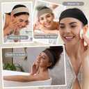 Ztomine Headbands for Women, Non Slip Soft Cotton Hair Bands with Stretchy Cloth, Ideal for Yoga, Running, Outdoor Exercise, and Sports, 16 Pcs (style7)