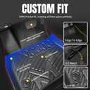 TPE Automotive Floor Mats & Cargo Liner Custom for 2021-2025 Nissan Rogue (Not for Sport), All Weather Cover Protection Waterproof Black Floor Liner Front & Rear Row Full Set Car Mats, 4PCS