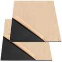 JAPCHET 2PCS 11 x 14 x 1/4 Inch Acrylic Sheet, Opaque Black Cast Plexiglass Sheets, Panel Board With Protective Paper for DIY Crafts, Picture Frames, Signs, Display Projects