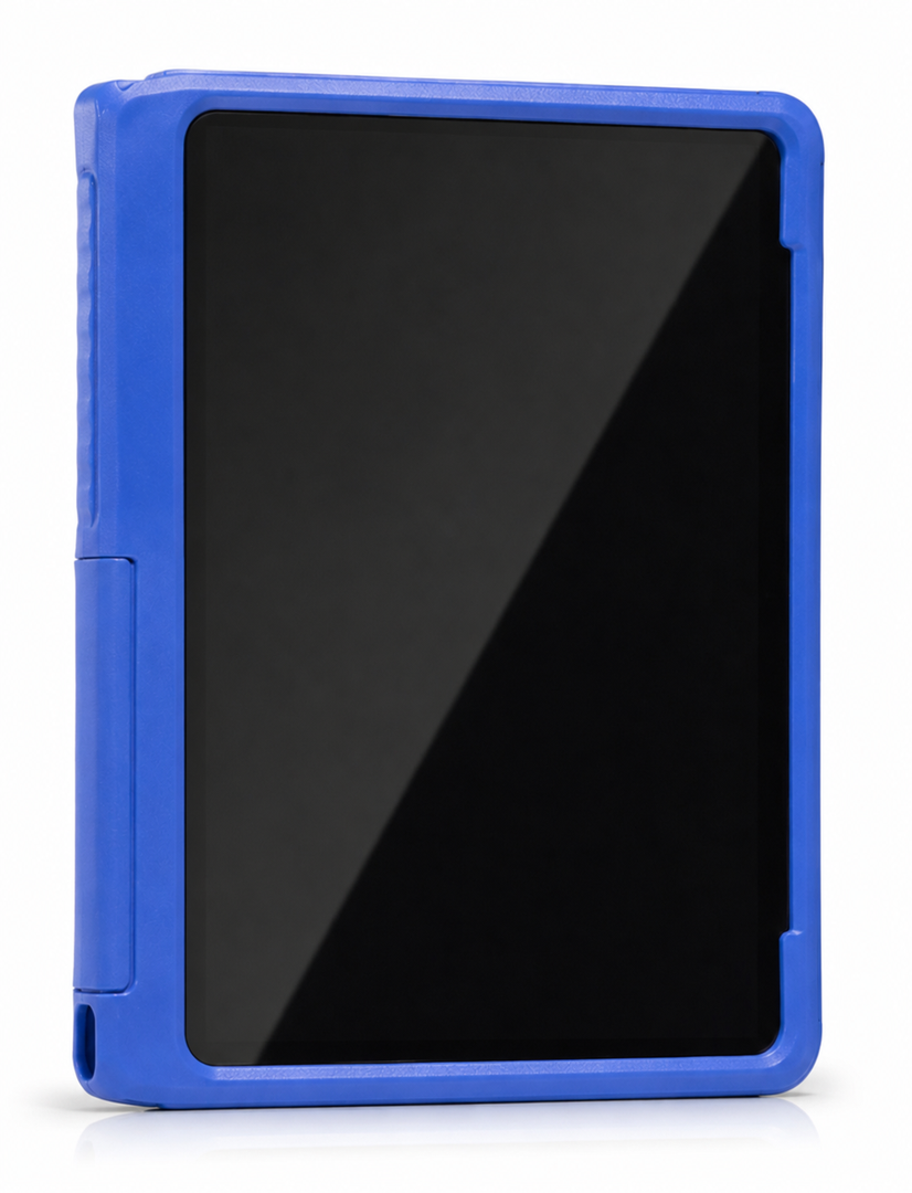 Tablet With Blue Case