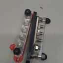 350A 12V-48V Bus Bar Marine Power Distribution Block with Cover with 6 x 3/8Post,Battery Bus Bar (Pair,Red & Black),Automotive Busbars 12 Volt for Car Boat Solar Wiring