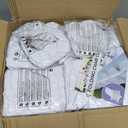 Babenest Spandex Folding Chair Covers - 30PCS Upgraded Universal Stretch Washable Fitted Chair Slipcovers Protector for Wedding, Holidays, Banquet, Party, Easter Celebration (White)