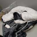 Minervada Heated Blanket Electric Throw 50''x60'', 1-10 Hour Auto Shut-Off 9 Heating Levels Small Warm Soft Flannel Electric Blanket Machine Washable - Light Grey