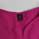 Shein Women's V Neck Short Sleeve Curved Hem Sheer Chiffon Blouse Shirts Tops, Size XL