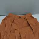 OYOANGLE Men's Baggy Wide Leg Pants Zipper Fly Pleated Trousers Business Casual Dress Pants with Pocket, Small