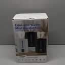 6L Humidifiers for Bedroom Large Room Home,Cool and Warm Humidifier for Baby and Plants Hot Mist Top Fill Desk Humidifier Oil Diffuser,Quiet,Auto Mode,360Nozzle-Midnight Black(2026 Upgraded)