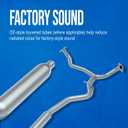 Walker 54902 Direct Fit Exhaust Resonator and Pipe Assembly 2.5" Inlet (ID) 2.5" Outlet (ID) for Honda Civic