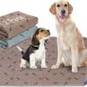 Peepeego 2-Pack 36x36 Dog Pads Washable and Free Dog Comb, Reusable Puppy Pads with Fast Absorbent, Waterproof, Non Slip Incontinence Pads for Training, Whelping, for Playpen, Crate, Kennel