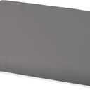 Dark Gray Twin Flat Sheet, 100% Cotton Twin Flat Sheet Only, Back to School College Essentials, Breathable & Comfortable, Cool & Crisp Percale Weave Top Bed Sheet, (Twin, Dark Gray)