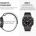 KADES Magnetic Milanese Loop Strap for Galaxy Watch 8 40mm 44mm/ Watch 8 Classic 46mm Watch Ultra/Ultra (2025) 47mm, Stainless Steel Mesh with Strong Magnet Clasp for Galaxy Watch 2025 (Black)