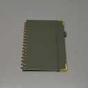 2026 Planner, Hardcover Leather Weekly and Monthly Planner, January 2026 - December 2026, Spiral Yearly Agenda Organizer Book 2026 with Tabs, Daily Calendar Planners for School Work Home, A5 (5.75" x 8.38"), Green