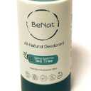 All Natural Deodorant For Women & Men Baking Soda-Free Tea Tree Crystal Aluminum Free, Gluten Free & Cruelty Free 24 Hour Long Lasting Protection Plastic-Free Eco-Friendly. 3 oz